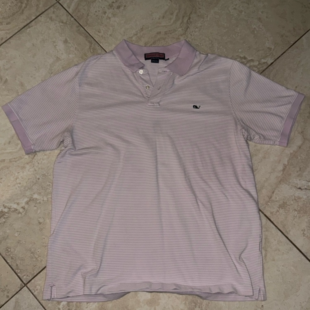 Vineyard Vines Men's Pink Polo Shirt XL